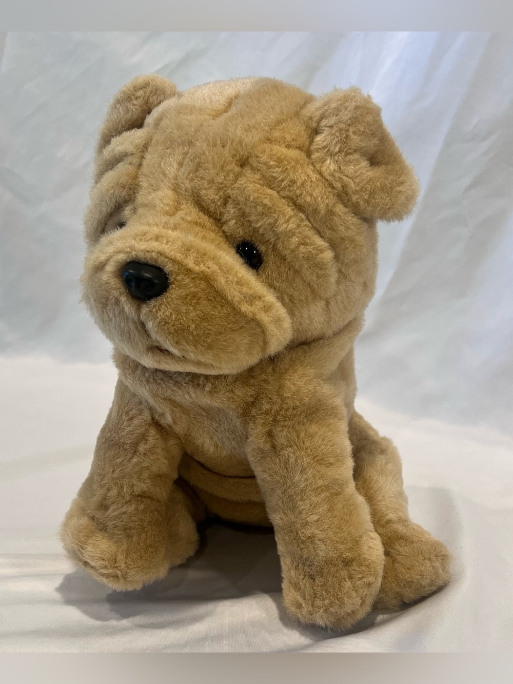 1988 Chrisha Playful Plush Shar Pei Dog Plush Vintage Stuffed Animal